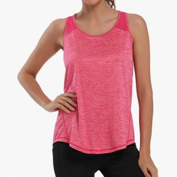 Large Women’s Pink workout tank top new with tags - Picture 1 of 2
